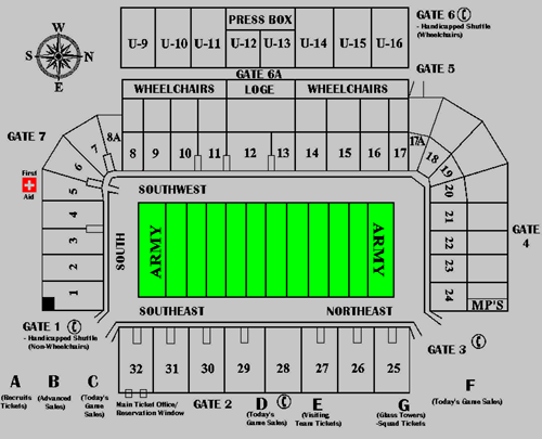 Air Force Football Stadium Seating Chart