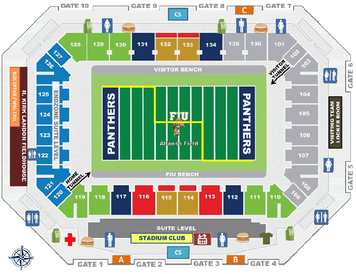 Panthers Stadium Chart
