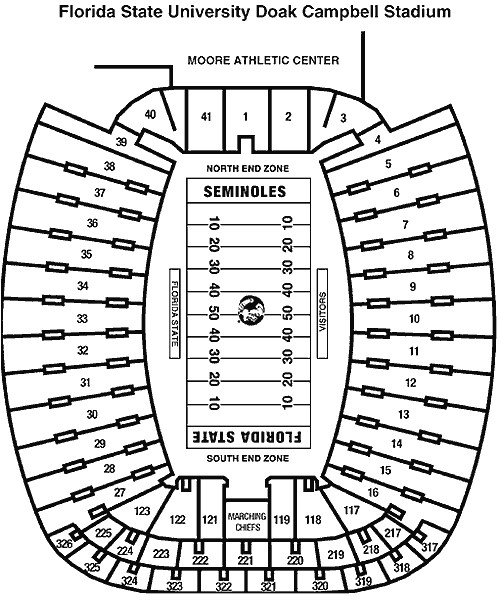 Doak Campbell Stadium Interactive Seating Chart
