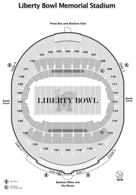 Memorial Stadium Memphis Seating Chart
