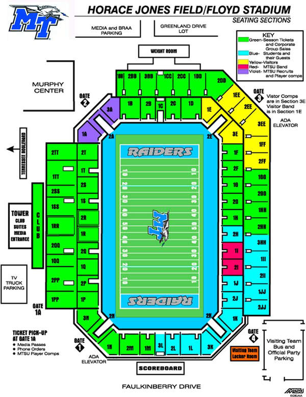 Johnny Red Floyd Stadium Seating Chart