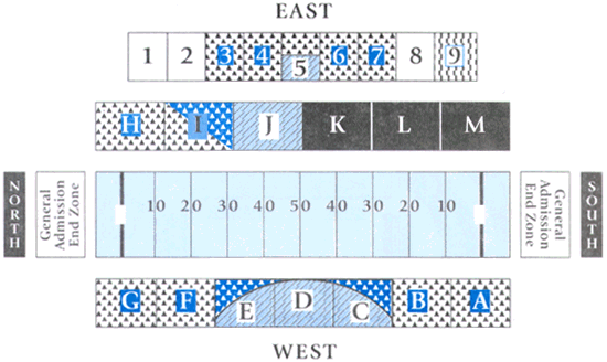 Mackay Stadium Seating Chart