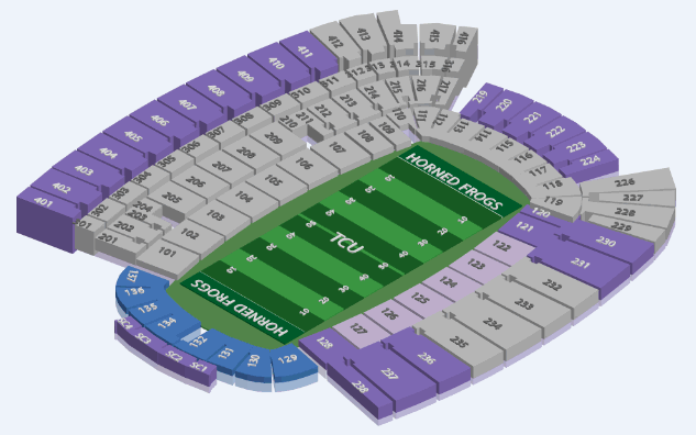 Tcu Football Seating Chart