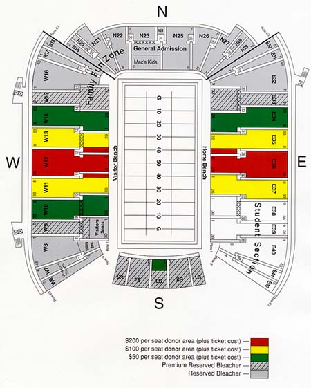 Seating Chart Rice Eccles Stadium Football